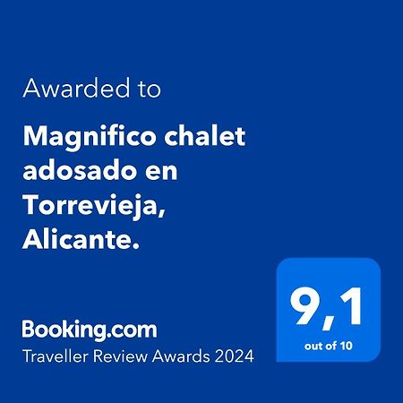 Magnifico Chalet Adosado En Torrevieja, Alicante. Exterior foto